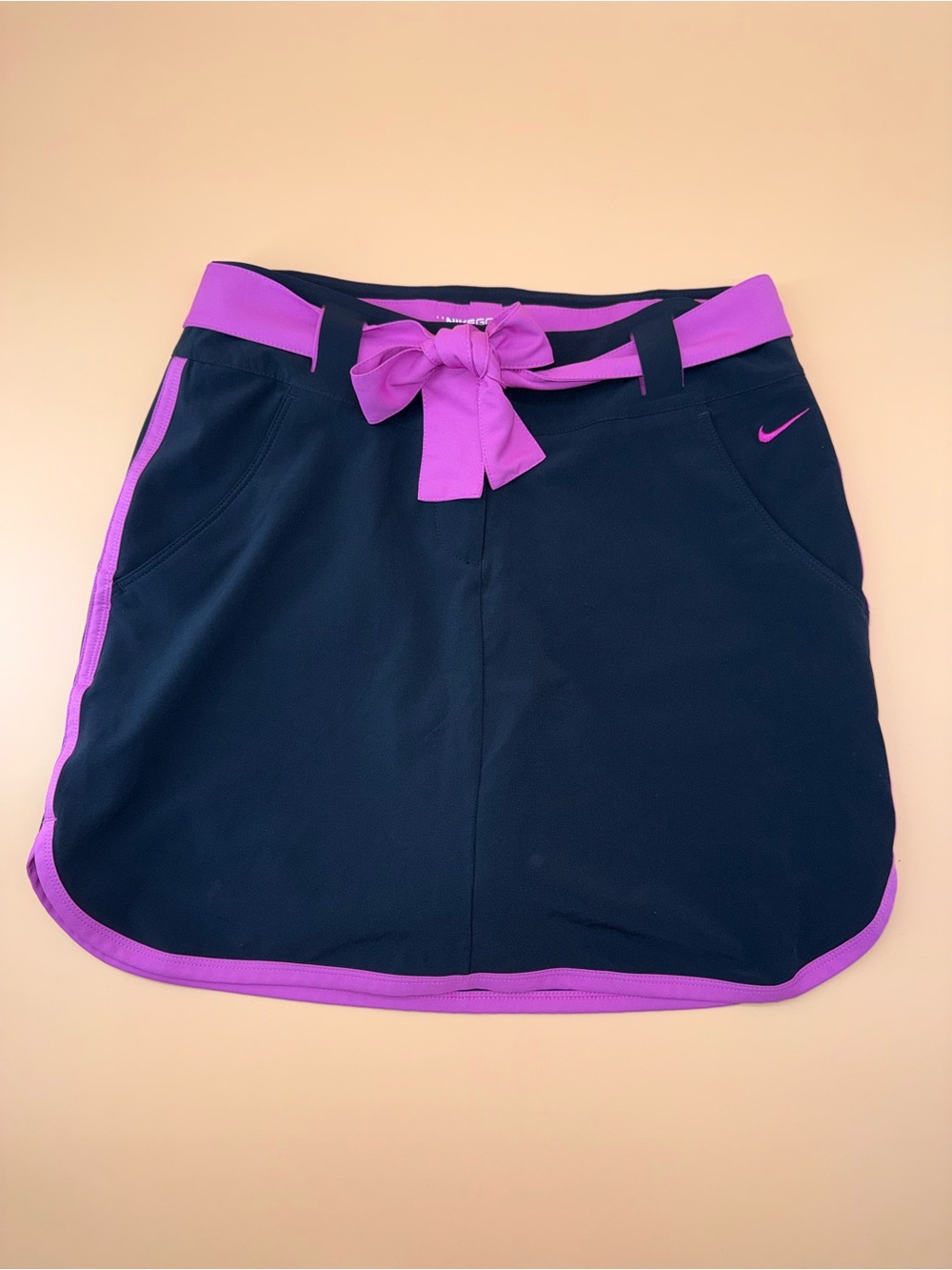 Nike‎ Golf Navy & Purple Pink Athletic Preppy Skirt Skort